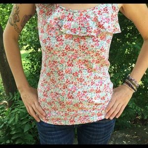 Floral spaghetti strap too